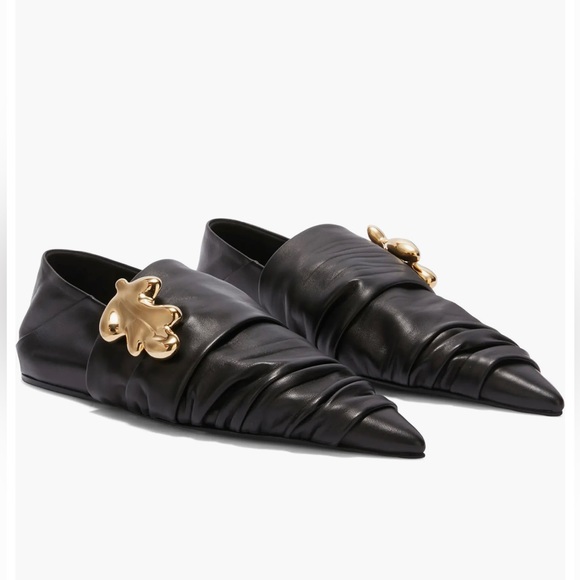 Jil Sander Shoes - Jil Sander Leaf Hardware Pointed Toe Flat